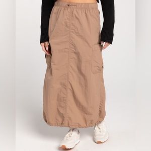 NWT Khaki Parachute Skirt